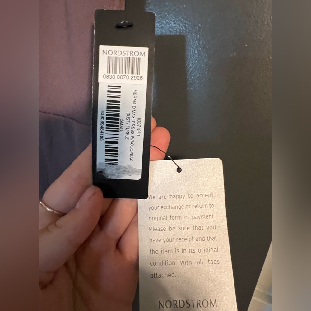 NWT lulu’s dusty purple mermaid dress - Picture 3 of 3